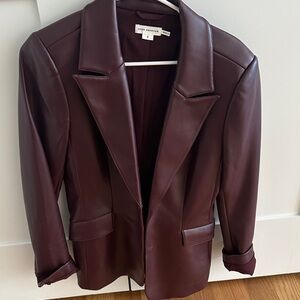 Good American Women's Deep Burgundy Blazer